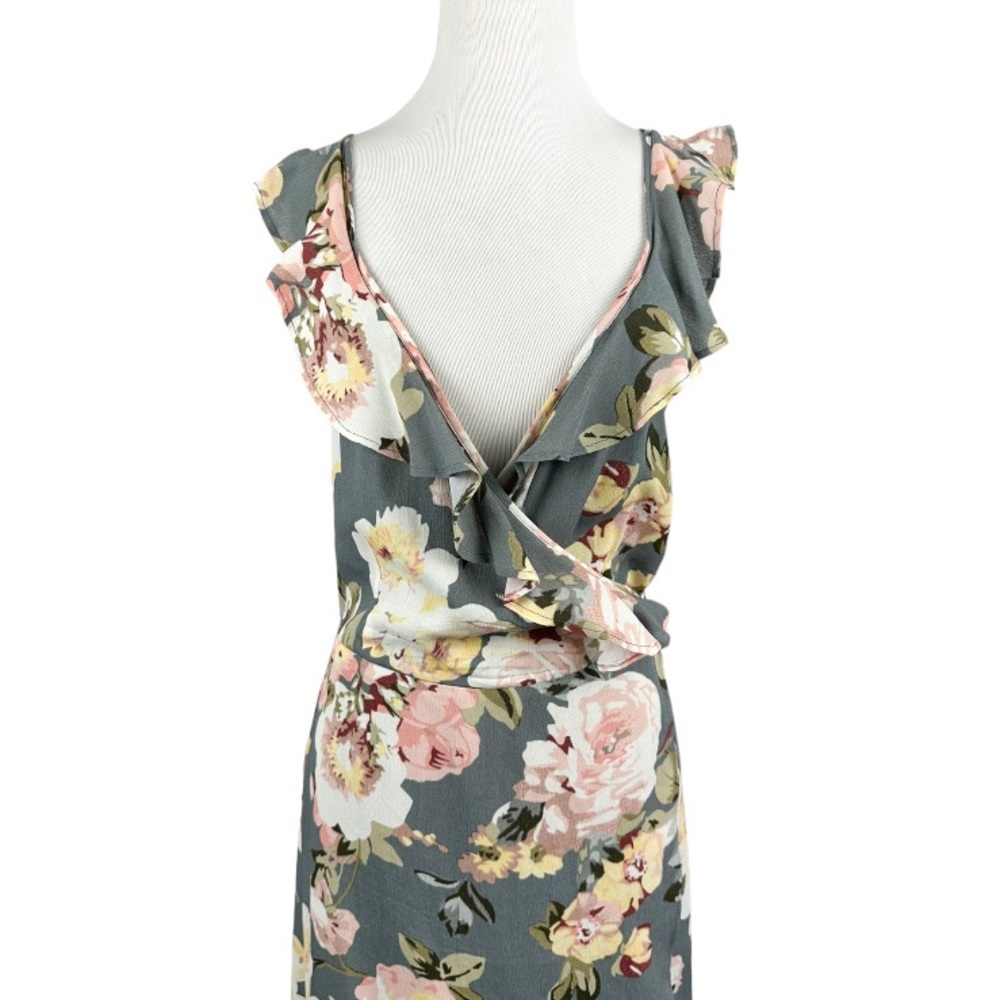 Privacy Please Fillmore Wrap Maxi Dress Size Small - Picture 3 of 10